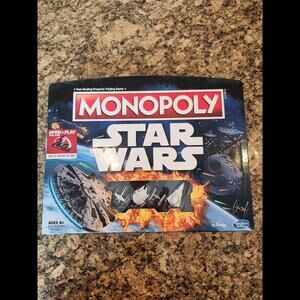 Star Wars Monopoly Open & Play Case Edition Box & Board In One